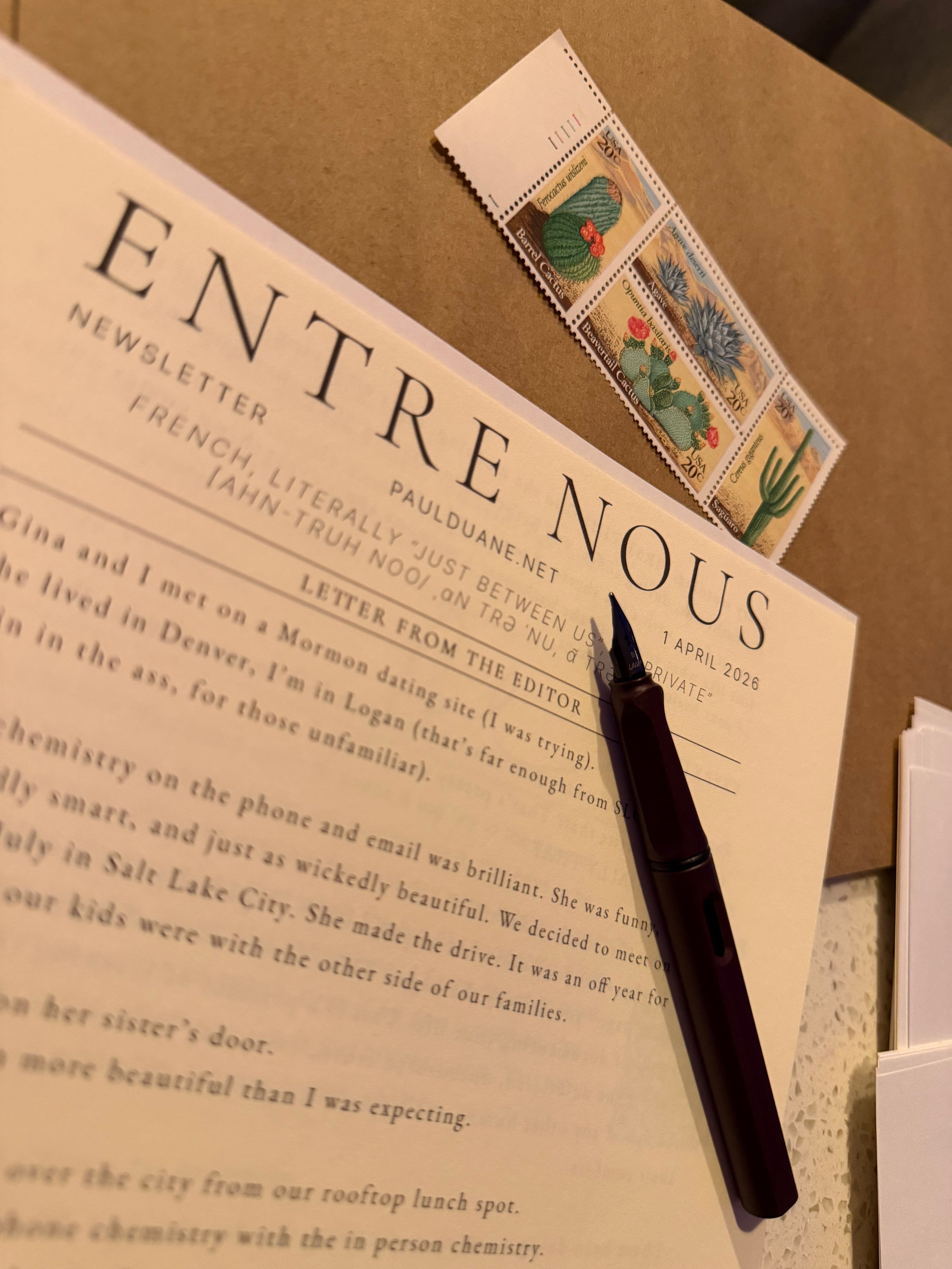 Entre Nous - Monthly Print Edition