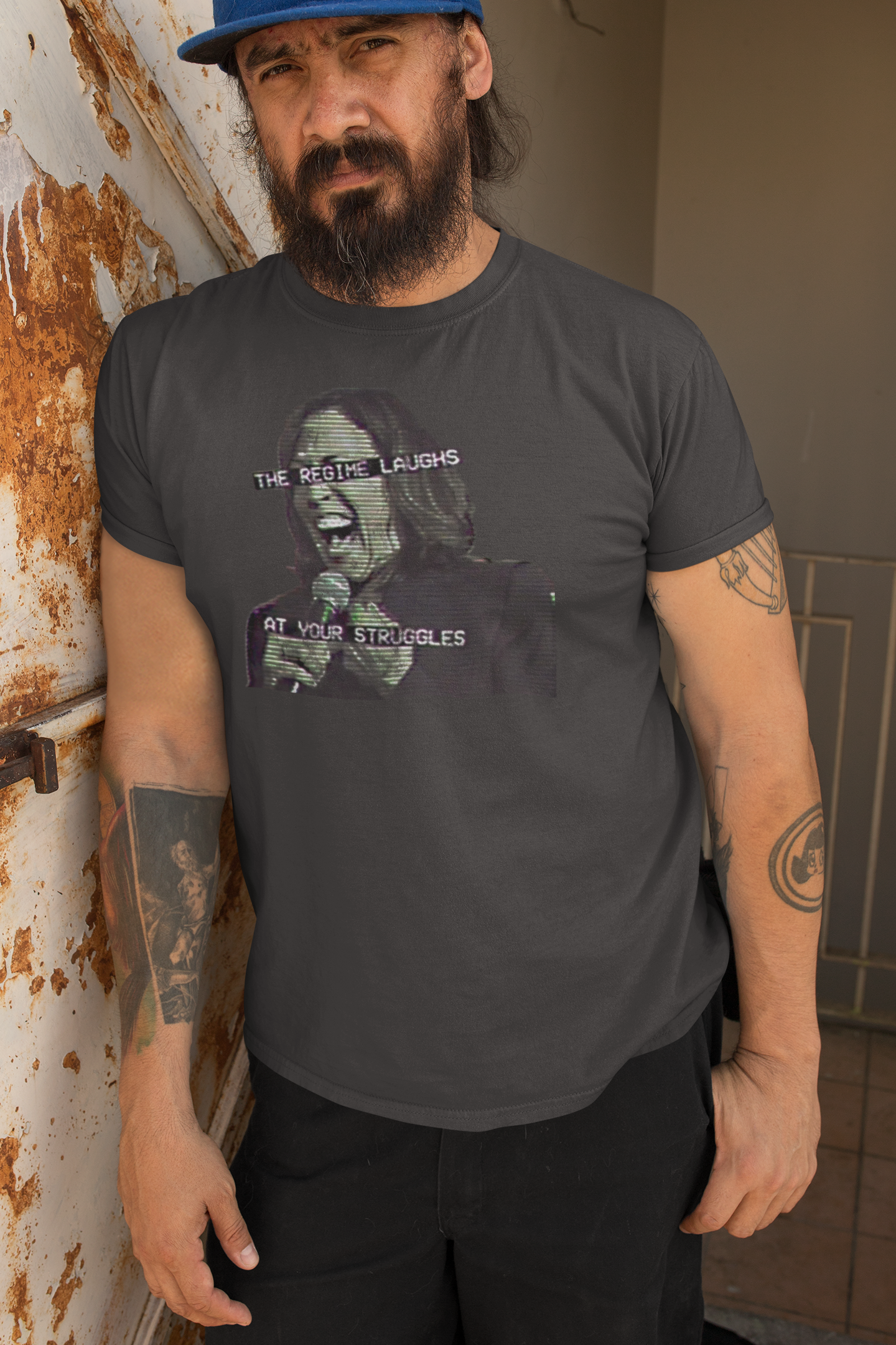 Kamala Harris: The Regime Laughs At Your Struggles- Men's Tee