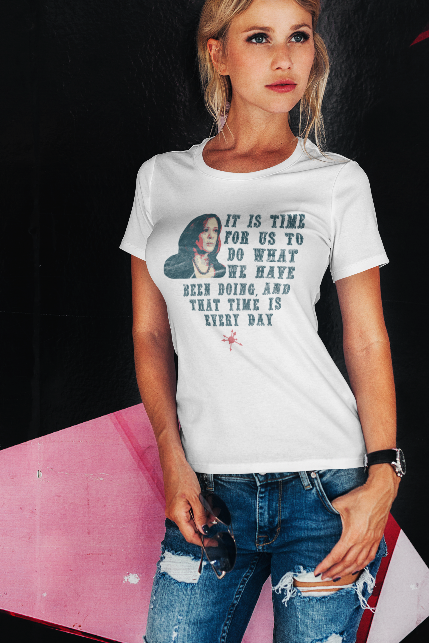 It Is Time - Inspirational Kamala Quote Women's Tee