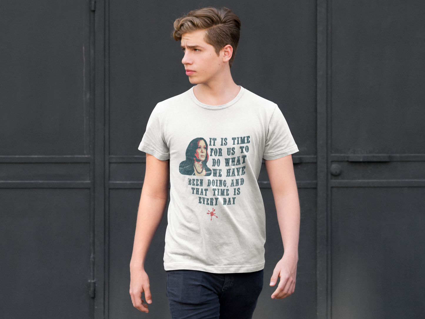 It Is Time - Inspirational Kamala Quote Men's Tee