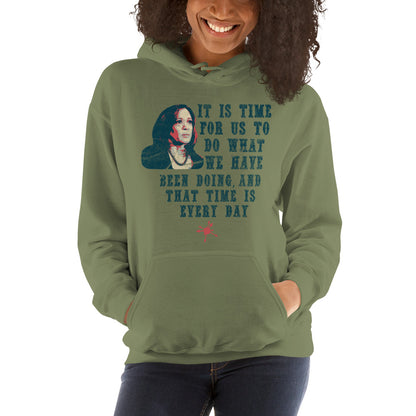 "It Is Time" Kamala Quote Unisex Hoodie