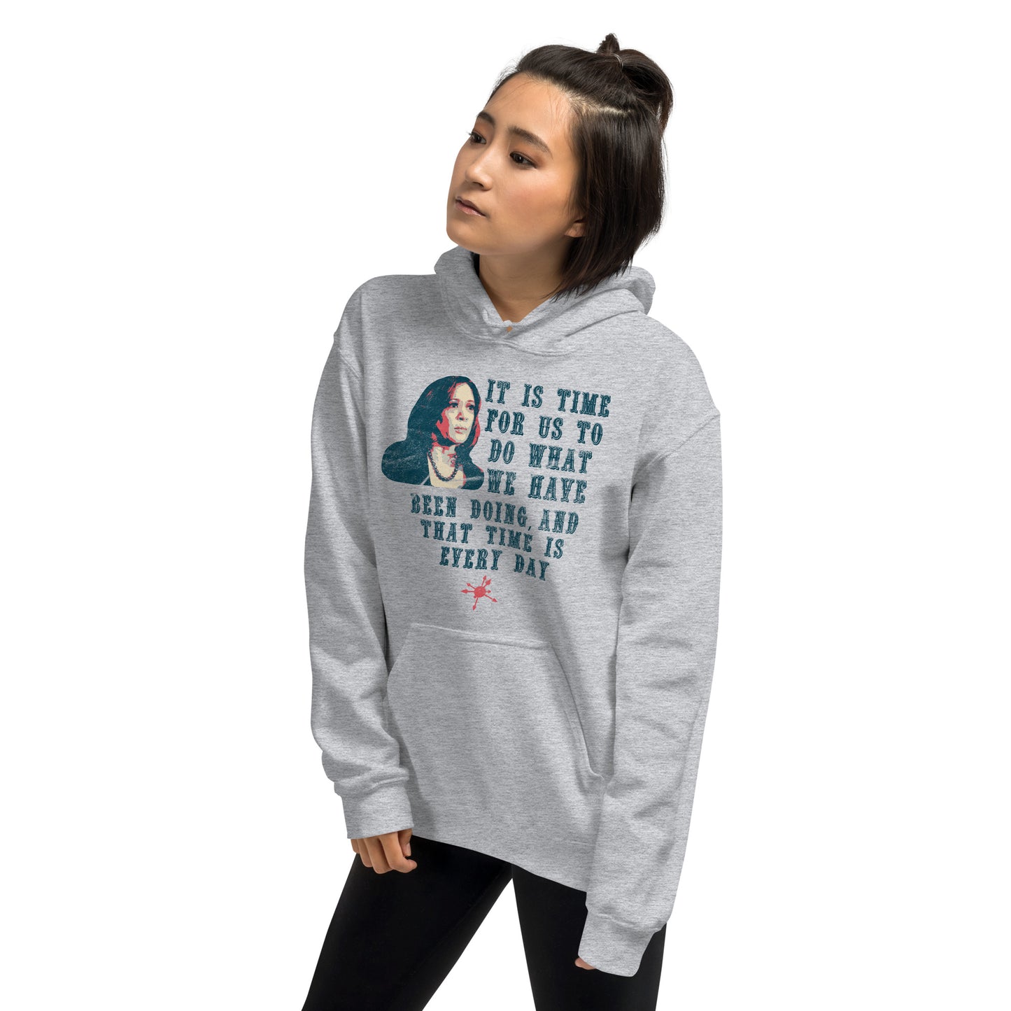 "It Is Time" Kamala Quote Unisex Hoodie