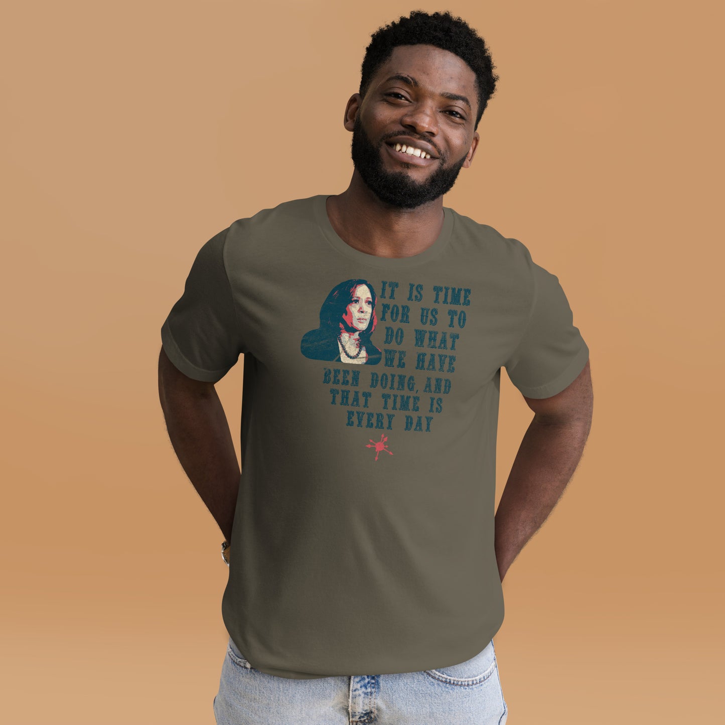 It Is Time - Inspirational Kamala Quote Men's Tee