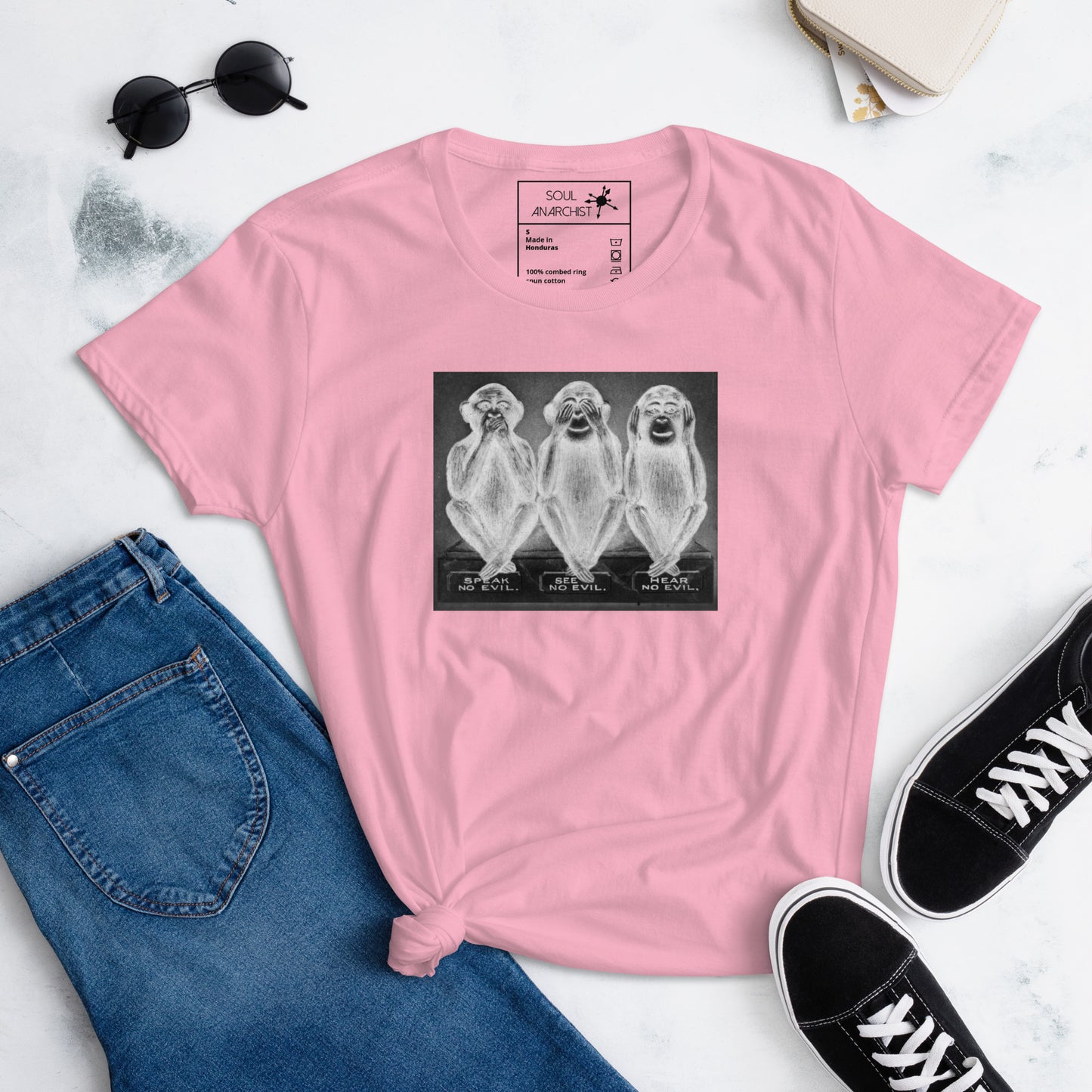 Speak No Evil, See No Evil, Hear No Evil | Women's Tee