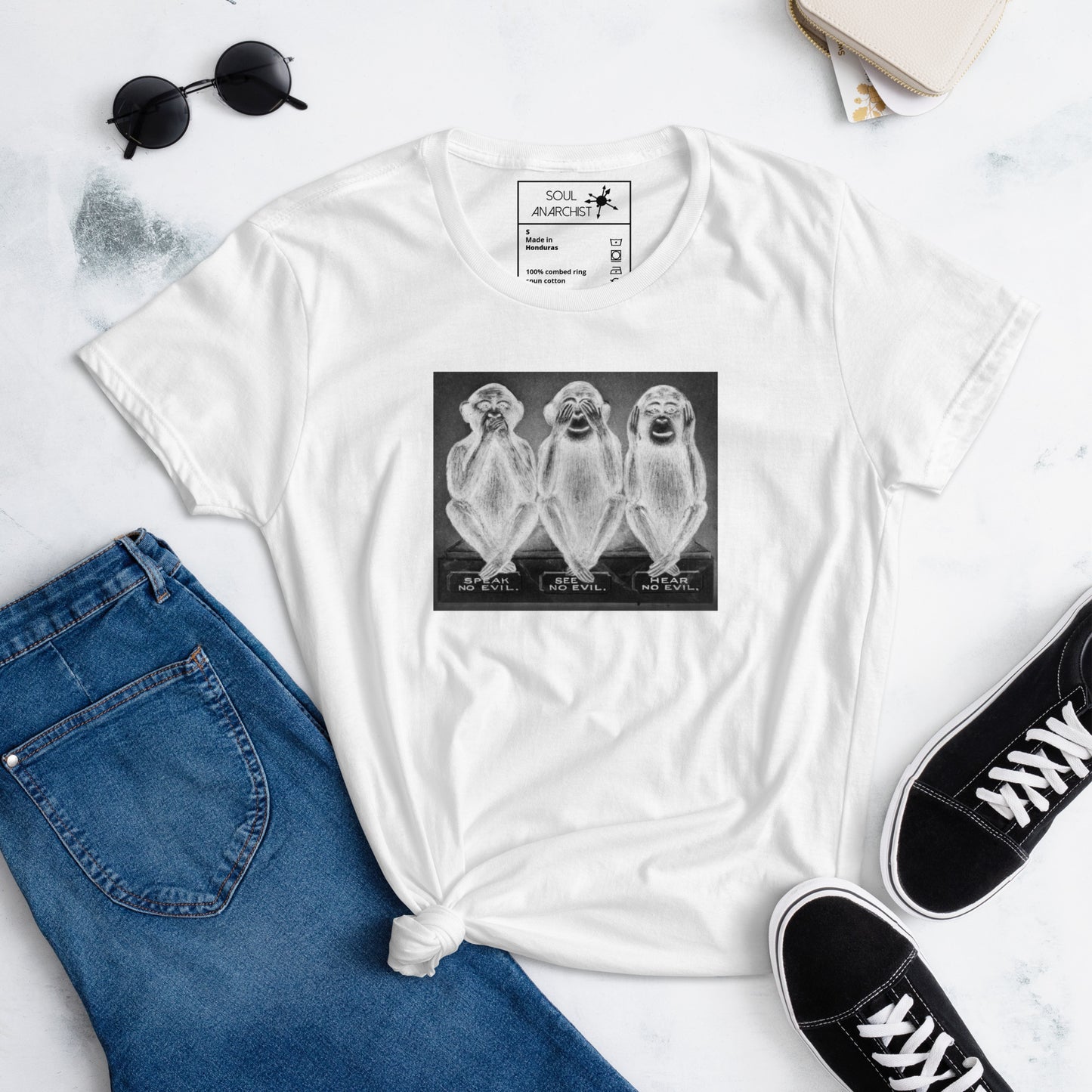 Speak No Evil, See No Evil, Hear No Evil | Women's Tee