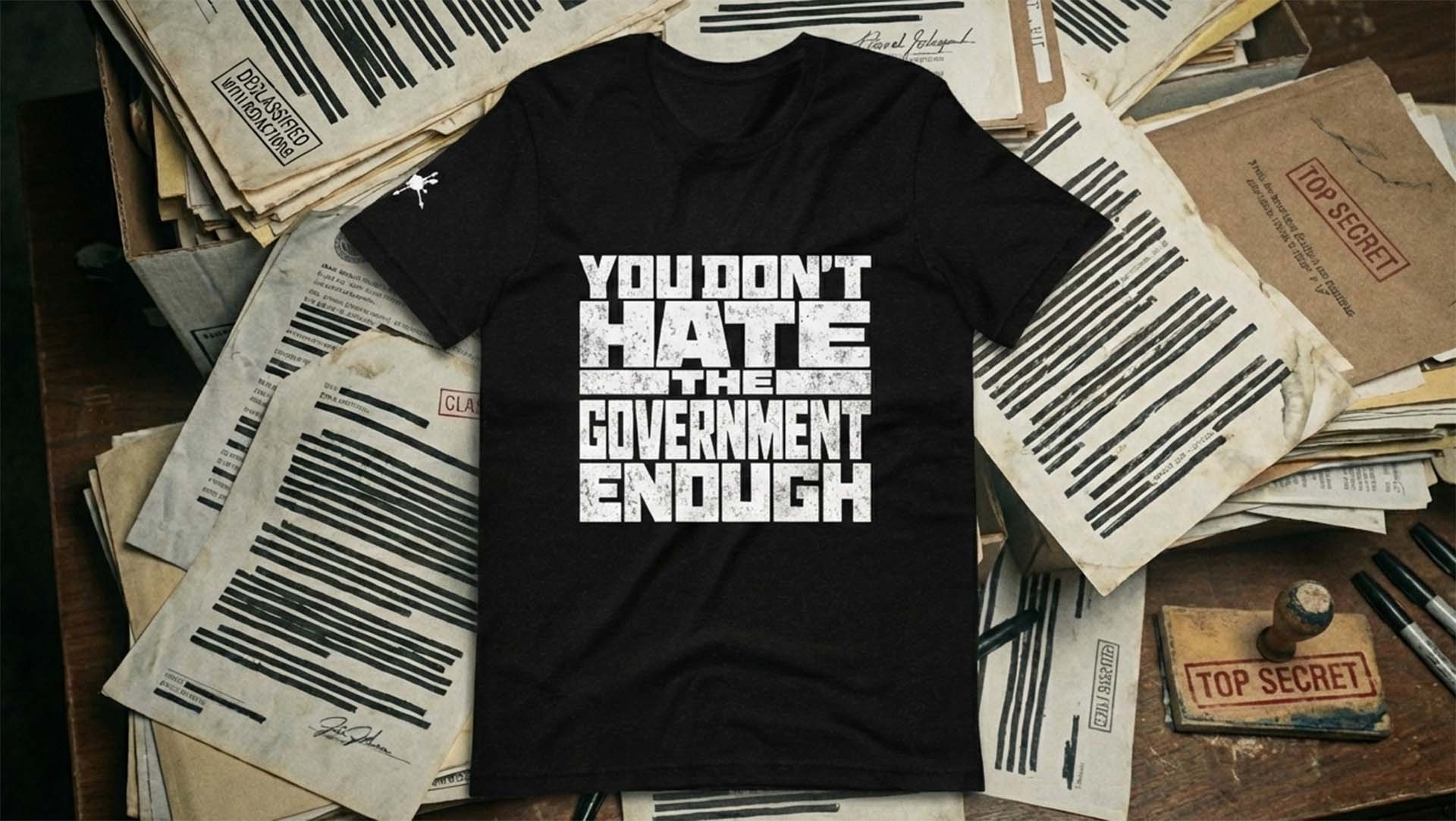 Unaccountable Elites Graphic Men's Tee | "You Don't Hate the Government Enough"